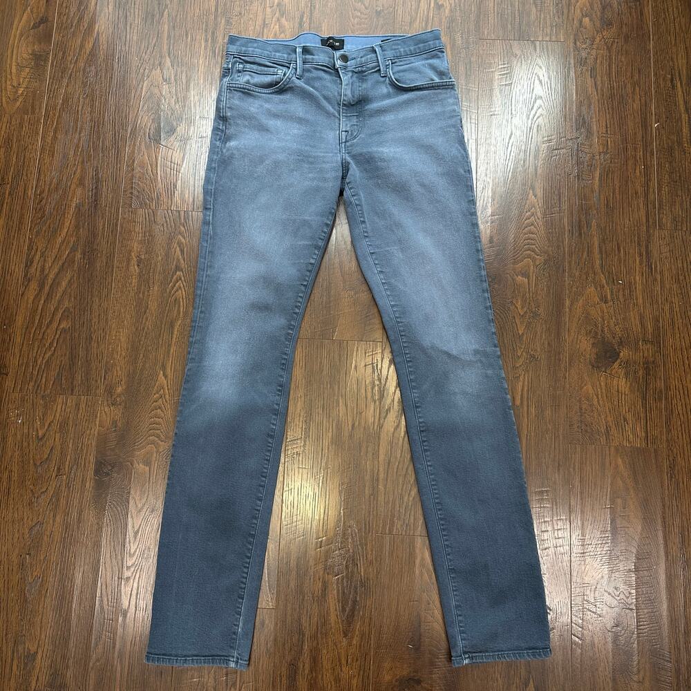 Joe's Jeans Men 31 The Asher Gray Slim Fit Straight Mid-Rise Stretch Modern Pant